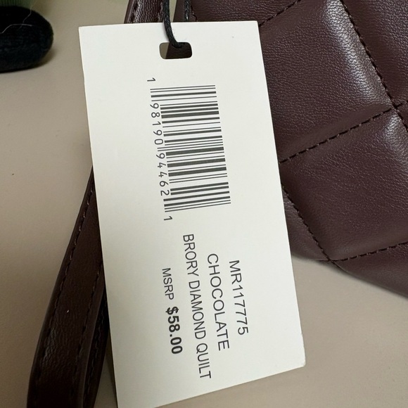 Steve Madden Quilted Brown Clutch - Picture 6 of 10